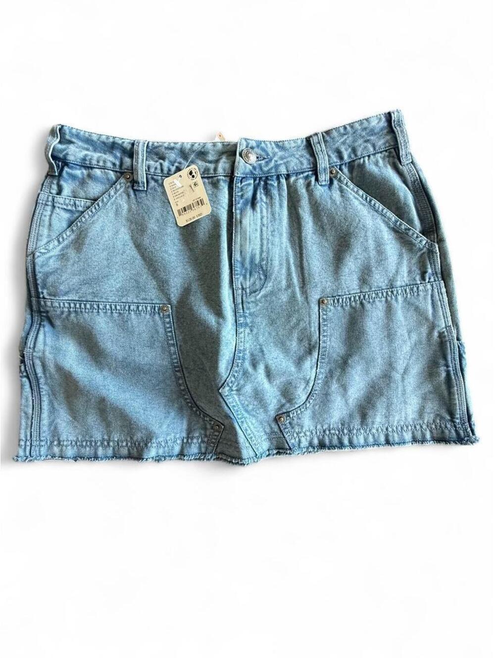 Free People Women's Blue Skirt